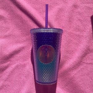 Rare Limited Edition Starbucks 16oz Stutted Purple Blue Gradient Tumbler